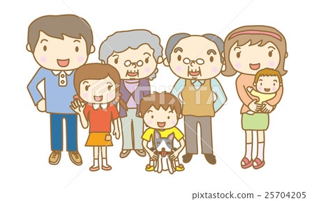 三代家庭7人 25704205