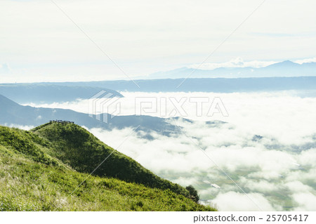 Observatory with a popular view of Aso Godake "Nishiura garden observatory" The clouds of the Kitayama restaurant where you can see Asoya, Yonezuka and Kuju mountain ranges 25705417