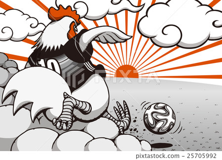 2017 New Year's card template 'Football chicken' · No postscript · Postcard Lateral Red & Black 2017 New Year's card template 'Football chicken' · No postscript · Postcard Lateral Red & Black 25705992
