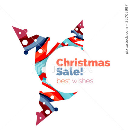 Geometric Christmas sale or promotion ad banner Geometric Christmas sale or promotion ad banner 25705997