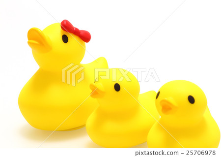 Duck toy white background 25706978
