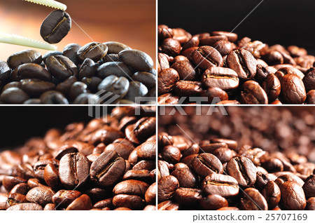 Collection of  coffee beans 25707169