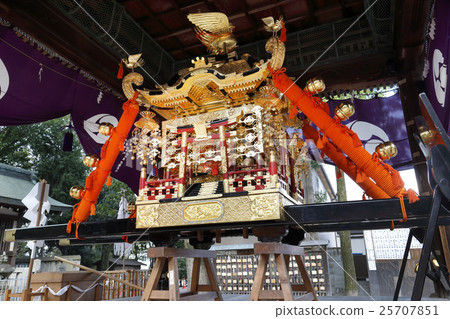 秋天節日便攜式的寺廟 25707851