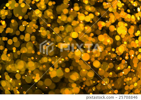 Abstract golden lights bokeh background 25708846