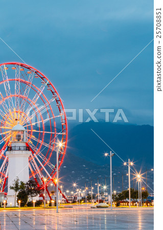 Batumi Georgia. Close Ferris Wheel Behind Old Batumi Georgia. Close Ferris Wheel Behind Old 25708851