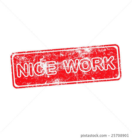 nice work red grunge rubber stamp vector nice work red grunge rubber stamp vector 25708901