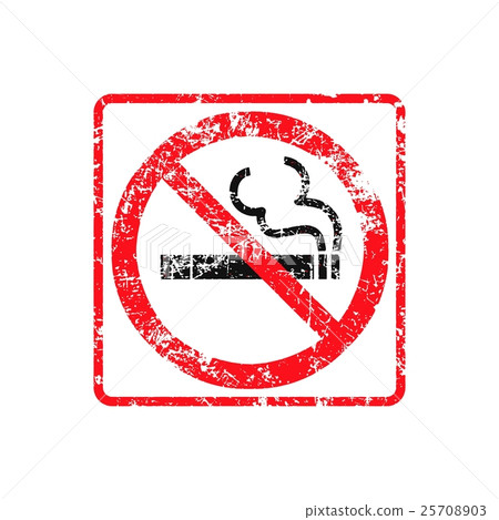 No smoking grunge rubber stamp on white No smoking grunge rubber stamp on white 25708903