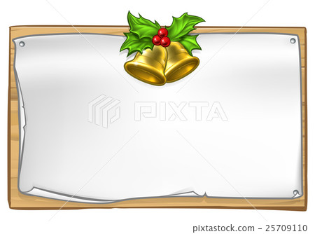 Christmas Wooden Scroll Sign Christmas Wooden Scroll Sign 25709110