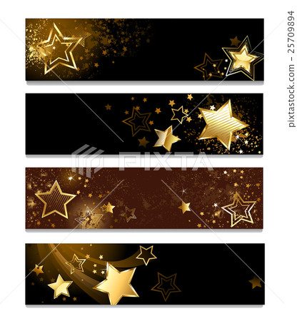 four banners with stars 25709894