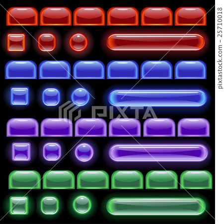 glowing computer icon glowing computer icon 25710018