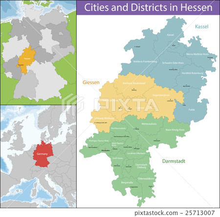 Map of Hesse 25713007