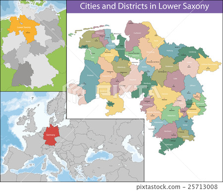 Map of Lower Saxony Map of Lower Saxony 25713008