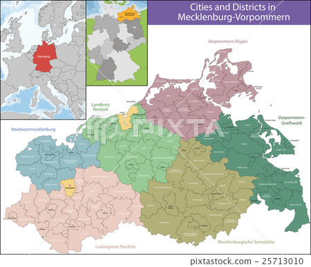 Map of Mecklenburg-Vorpommern Map of Mecklenburg-Vorpommern 25713010