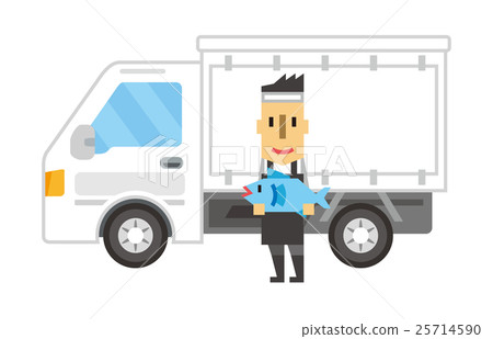 Purchase of fresh fish stock [Flat Human · Series] 25714590