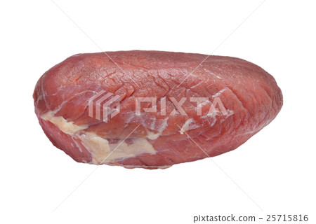 Raw meat ready to be cooked isolated on white 25715816