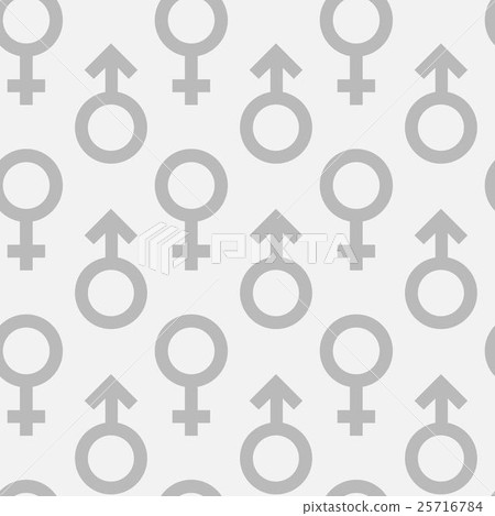 Seamless pattern of male and female gender symbols 25716784