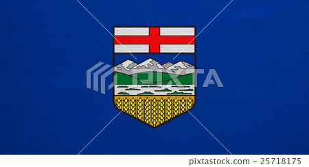 Flag of Alberta real detailed fabric texture Flag of Alberta real detailed fabric texture 25718175
