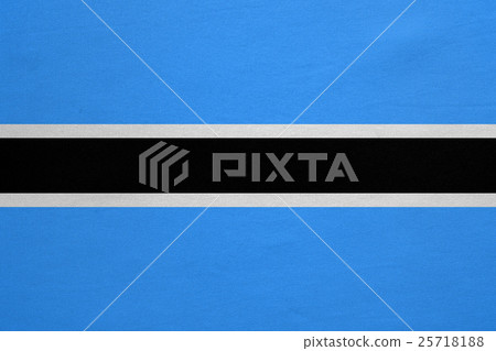 Flag of Botswana real detailed fabric texture Flag of Botswana real detailed fabric texture 25718188