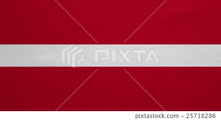 Flag of Latvia real detailed fabric texture 25718286