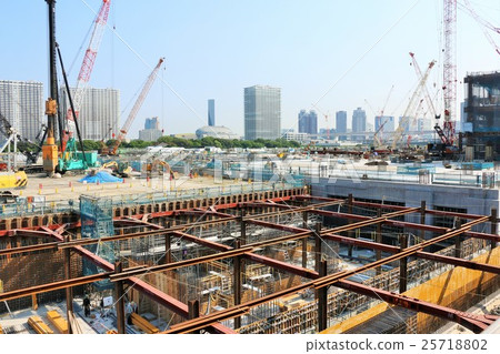東京丰洲新市場的建設工作 東京丰洲新市場的建設工作 25718802