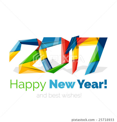 Christmas geometric banner, 2017 New Year 25718933
