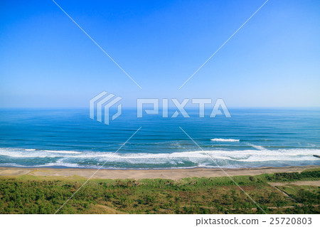 Kujukuri海岸的航拍照片 25720803