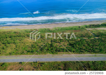 Kujukuri路和Shirako鎮海岸鳥瞰圖 Kujukuri路和Shirako鎮海岸鳥瞰圖 25720908