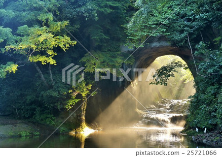 Dense groove waterfall Morning light Dense groove waterfall Morning light 25721066