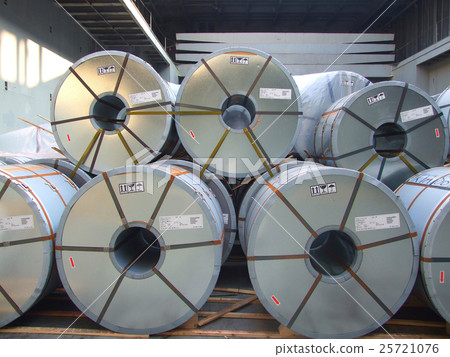 Coil steel ,Packed rolls of coil steel in stock  25721076