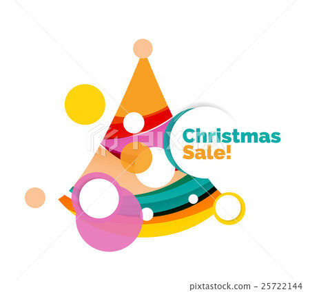 Abstract geometric Christmas banner 25722144