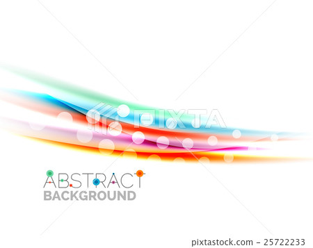 Blurred color waves, lines. Vector abstract 25722233