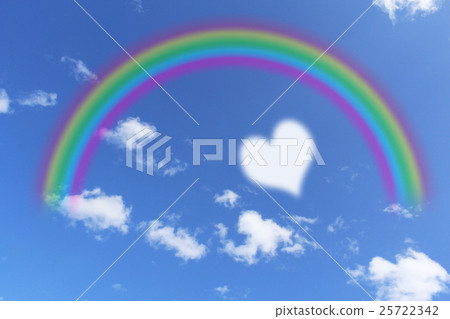 Rainbow and Heart Cloud Rainbow and Heart Cloud 25722342