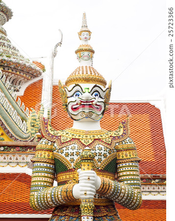 vintage retro THAI character design giant guardian vintage retro THAI character design giant guardian 25723366