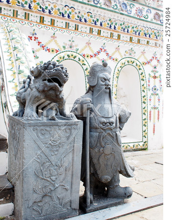 crafts stone figure statue at pagoda base BANGKOK 25724984