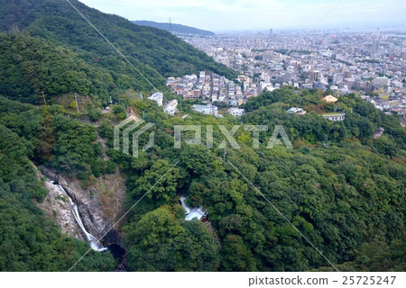 Kobe Haibu Herb Park Observation of Falling Waterfall and Residential Area from Ropeway 25725247