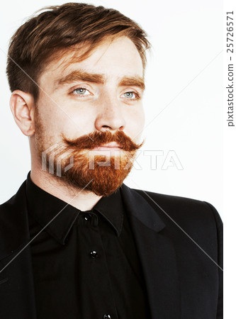 young red hair man with beard and mustache in 25726571