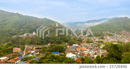 Viewpoint at Mae Sai, Chiangrai North of Thailand. 25726898