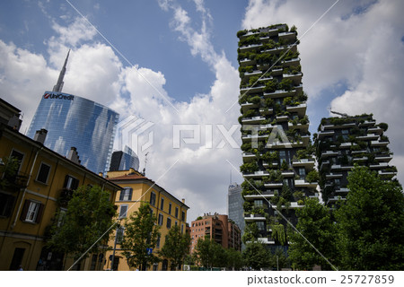 Modern buildings with vegetation in Italy 25727859