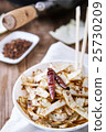 Stir fried cabbage in wok with pepper 25730209