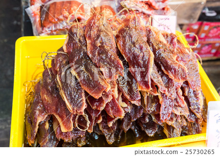 Heap of Chinese preserved waxed pork Heap of Chinese preserved waxed pork 25730265