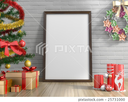 Top view of christmas background. 25731000