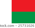 An Illustrated Drawing of the flag of Madagascar 25731026