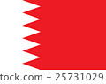 Bahrain flag vector graphics 25731029