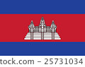 Cambodia flag drawing by pastel on charcoal paper 25731034