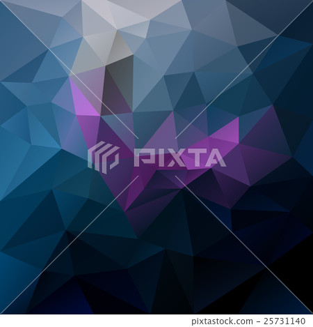 vector polygon background in dark blue - Stock Illustration [25731140 ...