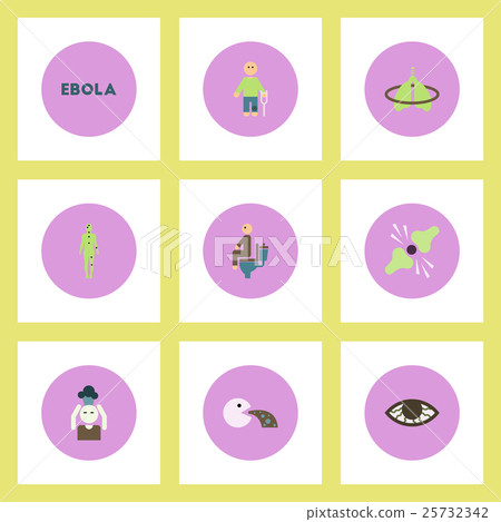 Collection of stylish vector icons in colorful Collection of stylish vector icons in colorful 25732342