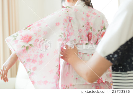 夏季和服 兒童 孩子 25733586