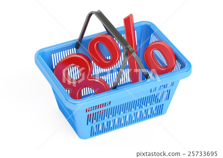 Discount and sale 8% concept, 3D rendering Discount and sale 8% concept, 3D rendering 25733695