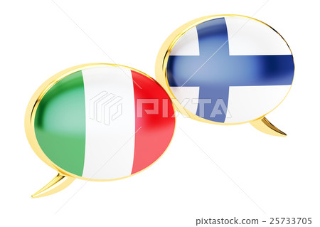 Speech bubbles, Italian-Finnish translation Speech bubbles, Italian-Finnish translation 25733705