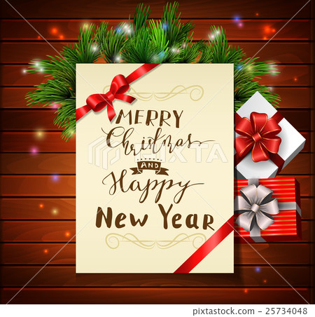 Christmas background with gifts Christmas background with gifts 25734048